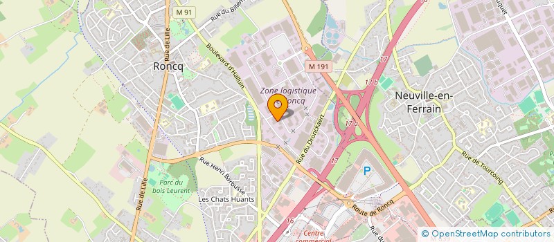 localisation de l'entreprise PUBLIC ADDRESS à RONCQ
