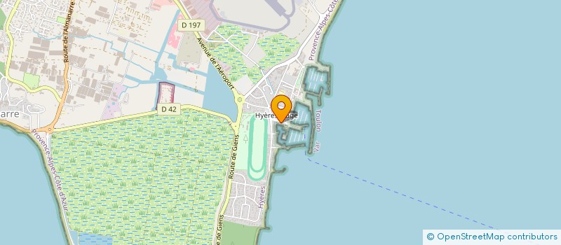 localisation de l'entreprise PUBLIC AGRICULTURE ET INDUSTRIE FRANCE  HYERES