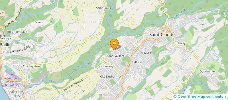 localisation de l'entreprise PUBLIC COM  SAINT-CLAUDE