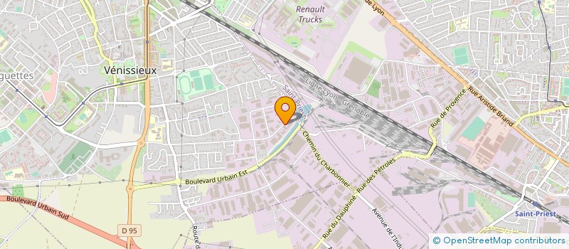 localisation de l'entreprise PUBLIC IMPRIM  VENISSIEUX