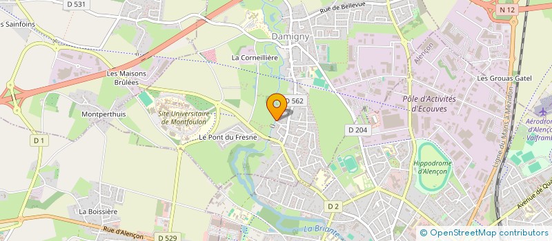 localisation de l'entreprise PUBLICAM à DAMIGNY