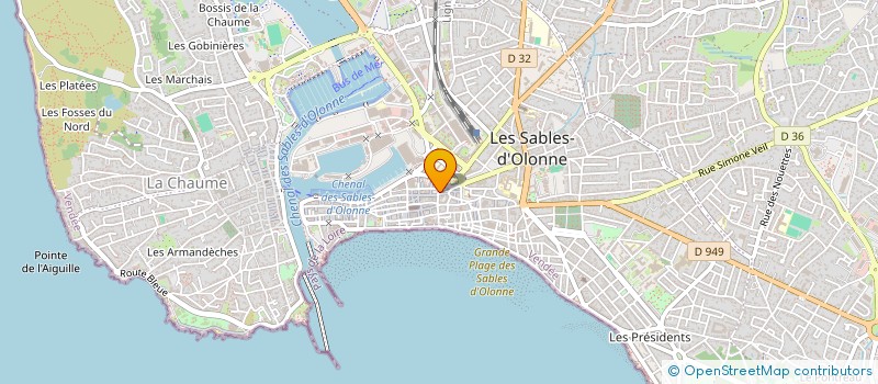 localisation de l'entreprise PUBLICAR à LES SABLES D'OLONNE