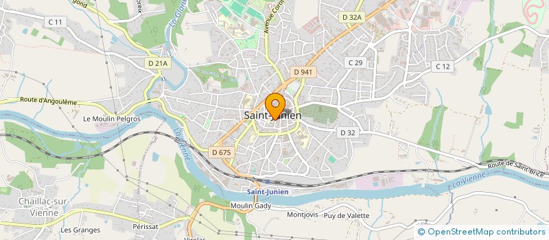 localisation de l'entreprise PUBLICATION CLARTE à SAINT-JUNIEN