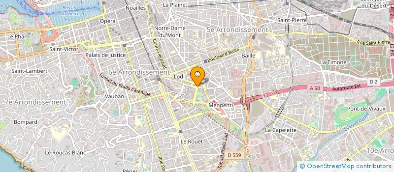 localisation de l'entreprise PUBLICATION ET DEVELOPPEMENT à MARSEILLE