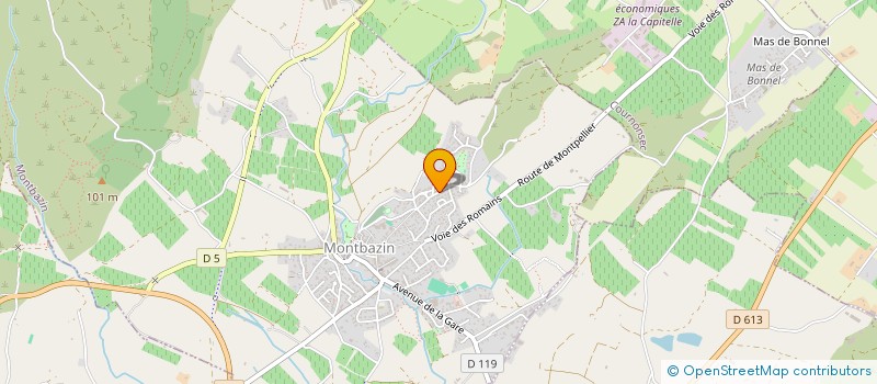 localisation de l'entreprise PUBLICATION - SPORT - INFORMATION  MONTBAZIN