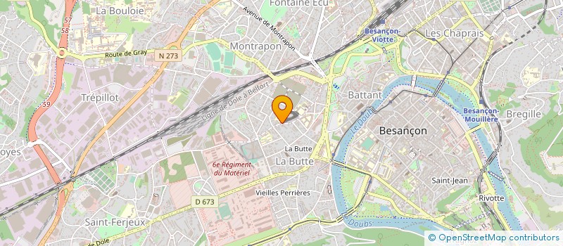 localisation de l'entreprise PUBLICITE A Z à BESANCON