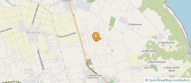 localisation de l'entreprise PUBLICITE AN NOU  SAINT-FRANCOIS