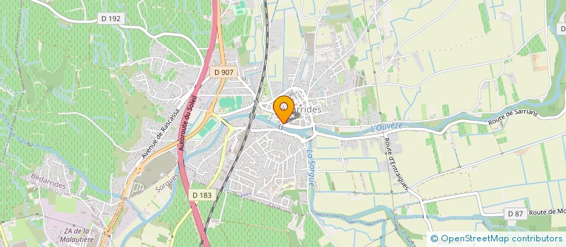 localisation de l'entreprise PUBLICITE BAUMGARTNER  BEDARRIDES