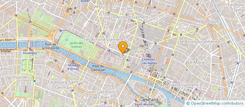 localisation de l'entreprise PUBLICITE & COMMUNICATION AFFINITAIRE à PARIS