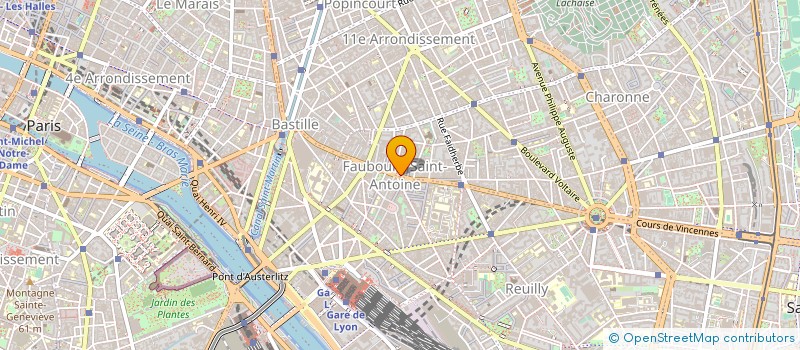 localisation de l'entreprise PUBLICITE CREATION GRAPHIQUES  PARIS 11