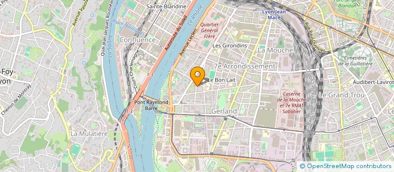 localisation de l'entreprise PUBLICITE ET COMMERCE SARL  LYON