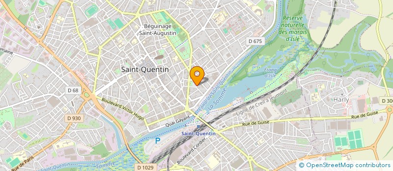 localisation de l'entreprise PUBLICITE GEORGES MARTINEZ à SAINT-QUENTIN