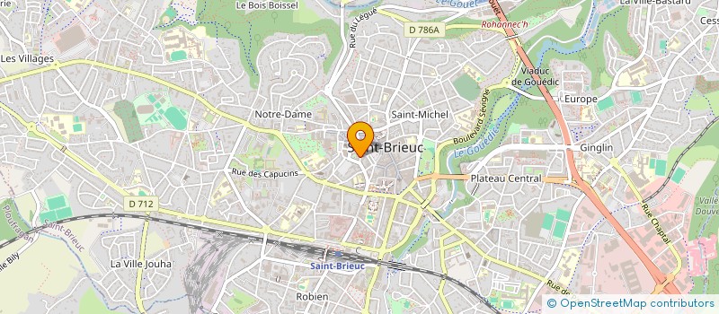 localisation de l'entreprise PUBLICITE MERCHANDISING SERVICES à SAINT-BRIEUC