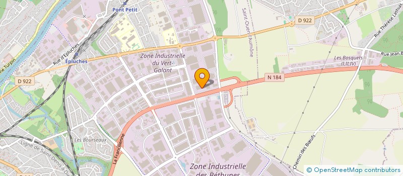 localisation de l'entreprise PUBLICITE PRESSE ROTATIVES  SAINT-OUEN-L'AUMONE