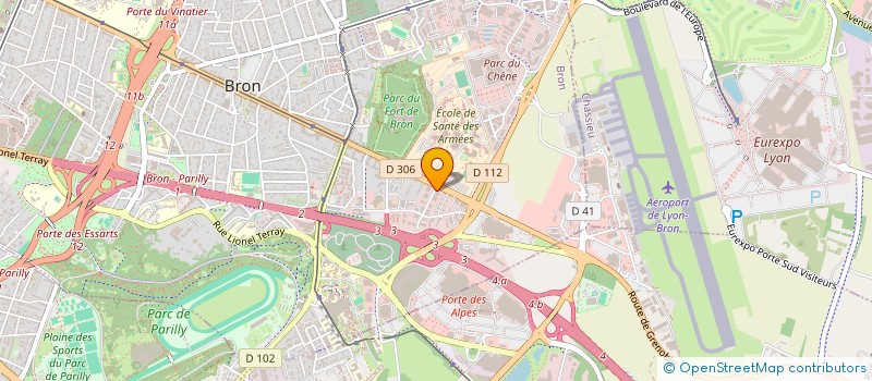 localisation de l'entreprise PUBLICITE TOUCHANT  BRON