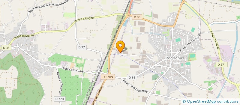 localisation de l'entreprise PUBLICOM à ROGNONAS