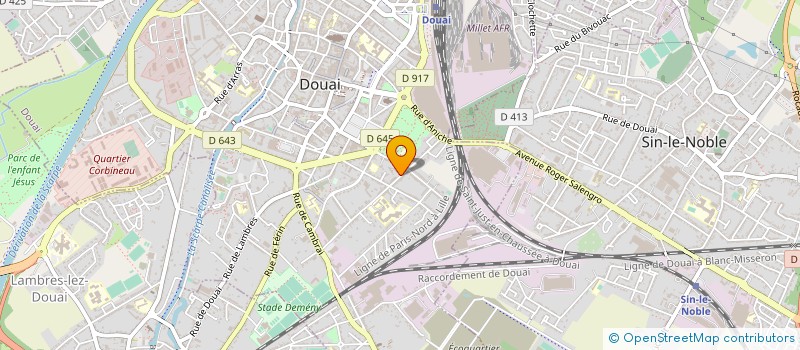 localisation de l'entreprise PUBLICOM à DOUAI