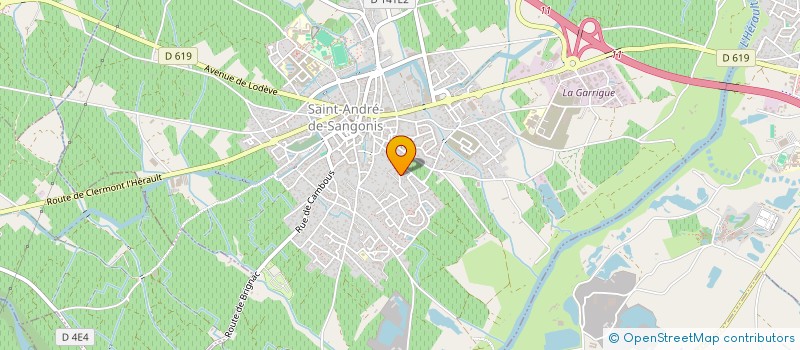 localisation de l'entreprise PUBLICOM CONSEIL à SAINT-ANDRE-DE-SANGONIS