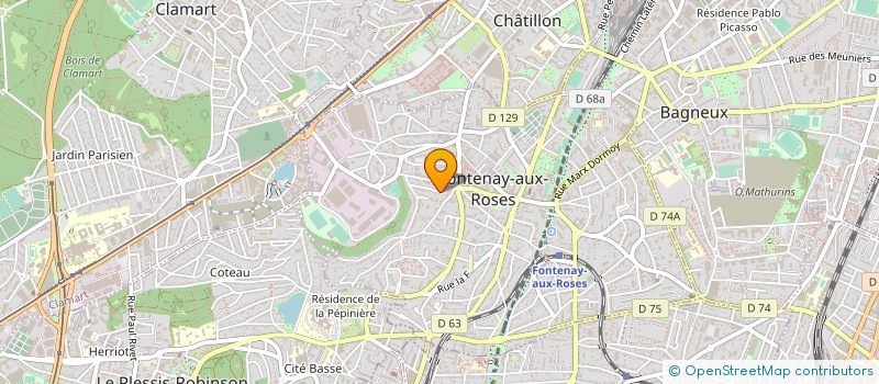 localisation de l'entreprise PUBLIDAL à FONTENAY-AUX-ROSES