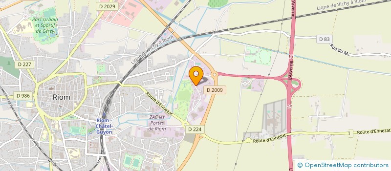 localisation de l'entreprise PUBLIDIS 63 à RIOM