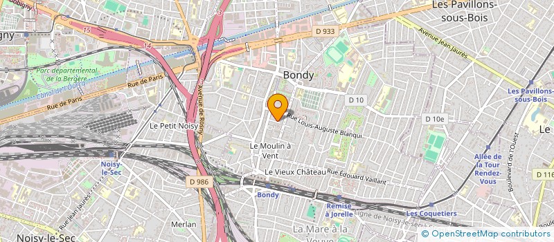 localisation de l'entreprise PUBLIFRANCE à BONDY