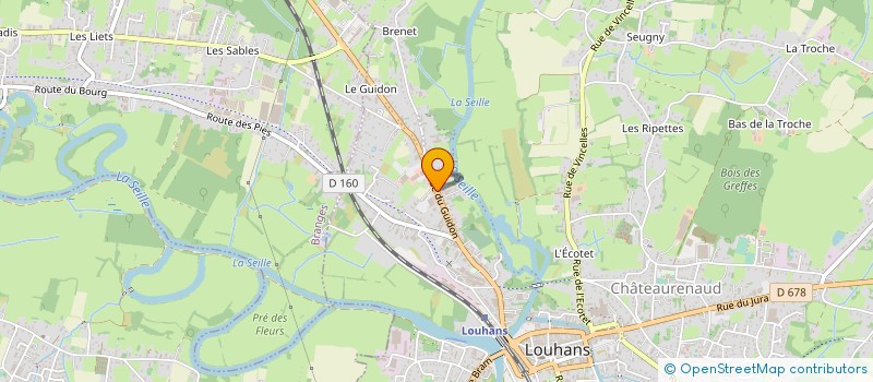 localisation de l'entreprise PUBLIGO à LOUHANS