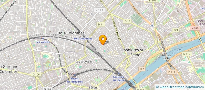 localisation de l'entreprise PUBLIMAC  ASNIERES-SUR-SEINE