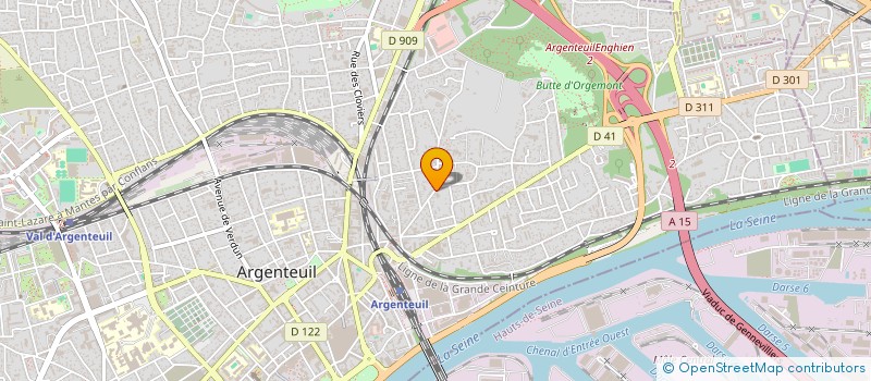 localisation de l'entreprise PUBLIMAN à ARGENTEUIL