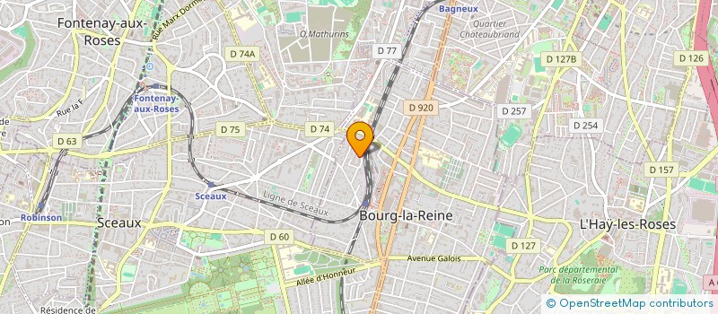 localisation de l'entreprise PUBLIMARK à BOURG-LA-REINE