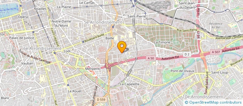 localisation de l'entreprise PUBLIMARQ  MARSEILLE