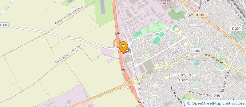 localisation de l'entreprise PUBLIMAT 3 DIFFUSION  LA CHAPELLE-SAINT-LUC