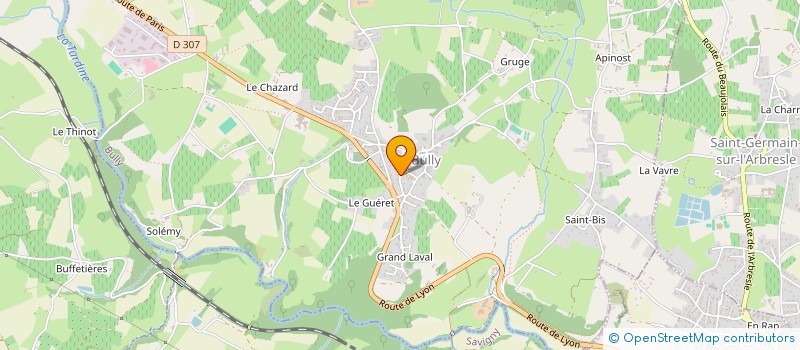 localisation de l'entreprise PUBLIMEDIA-CONSEILS  BULLY