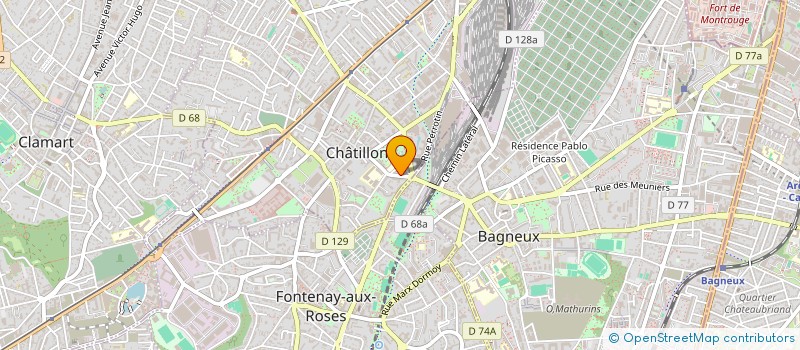 localisation de l'entreprise PUBLINEIGE à CHATILLON