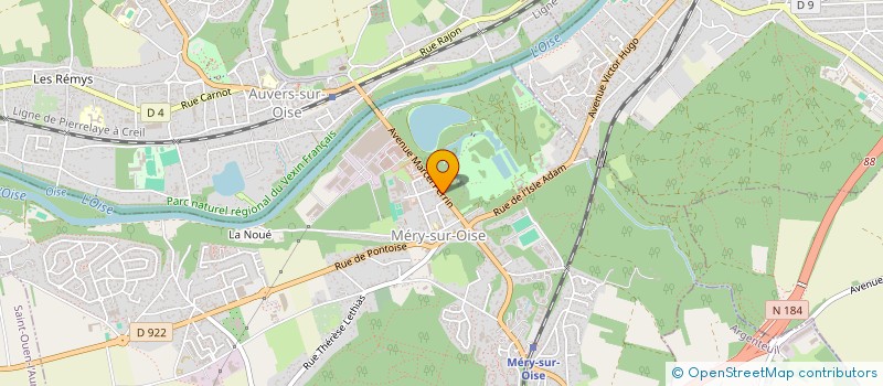 localisation de l'entreprise PUBLIPEINT à MERY-SUR-OISE