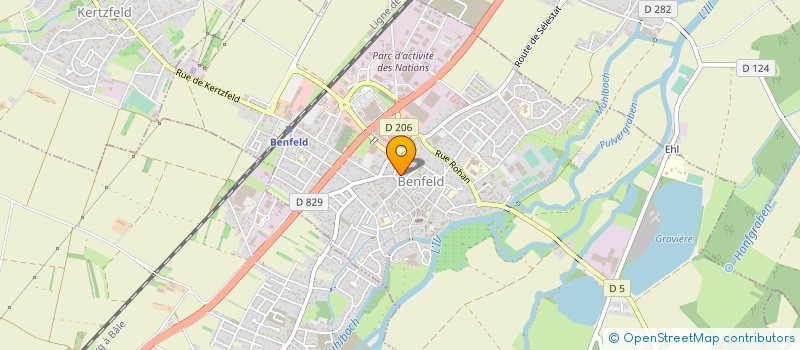 localisation de l'entreprise PUBLIPHOT  BENFELD