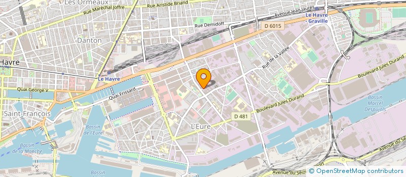 localisation de l'entreprise PUBLIPLAC à LE HAVRE