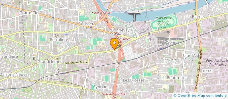 localisation de l'entreprise PUBLIPREMIUM à VILLEURBANNE