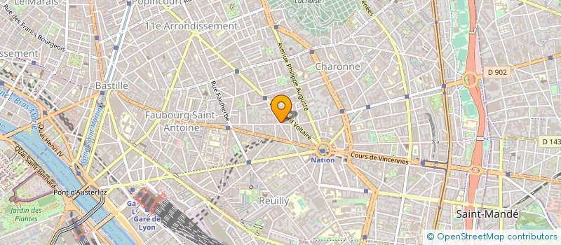 localisation de l'entreprise PUBLIREGIE  PARIS