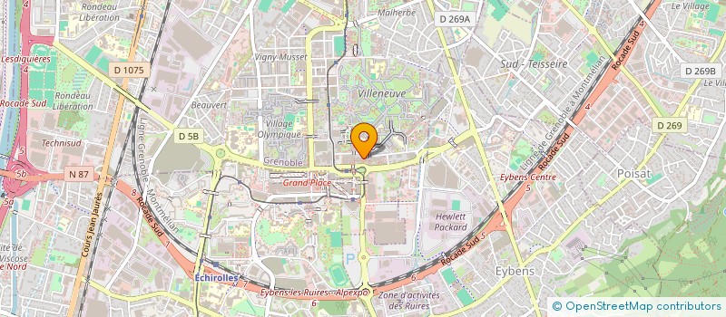 localisation de l'entreprise PUBLISERE à GRENOBLE
