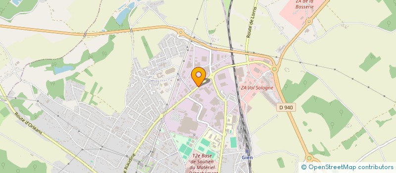 localisation de l'entreprise PUBLISERIGRAPHIE  GIEN