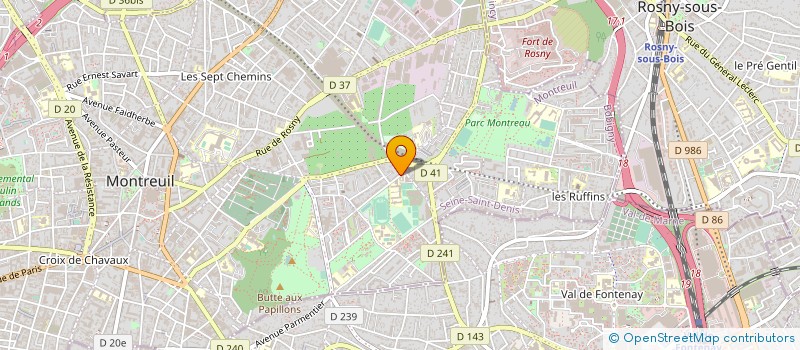 localisation de l'entreprise PUBLISHING DECIBEL S à MONTREUIL