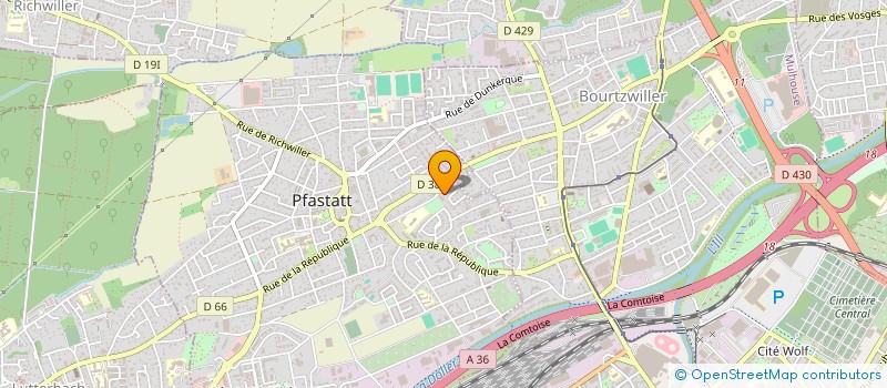 localisation de l'entreprise PUBLISON à PFASTATT