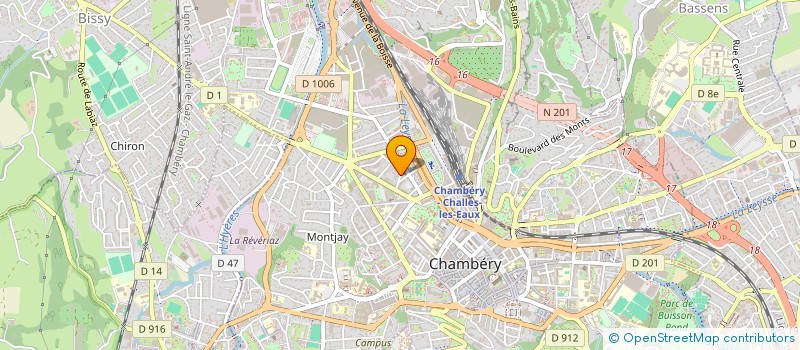 localisation de l'entreprise PUBLISPACE à CHAMBERY