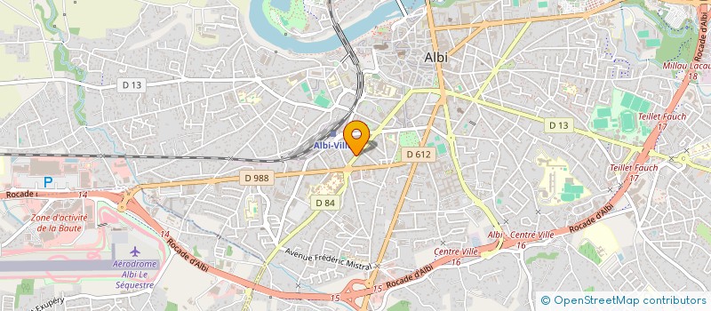 localisation de l'entreprise PUBLISYST'M à ALBI