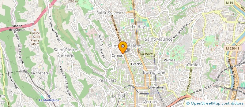 localisation de l'entreprise PUBLIVIDEO  NICE