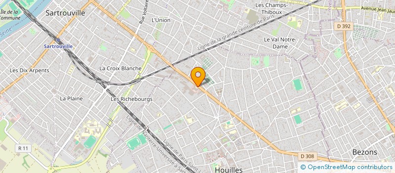 localisation de l'entreprise PUBLIWEAR à HOUILLES