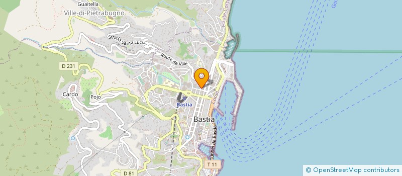localisation de l'entreprise PUCCIO CONSEIL EXPERTISES INGENIERIE à BASTIA