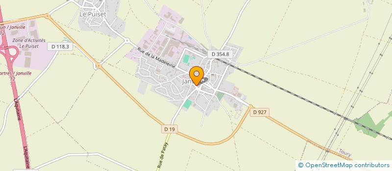 localisation de l'entreprise PUCES BAZAR à JANVILLE-EN-BEAUCE
