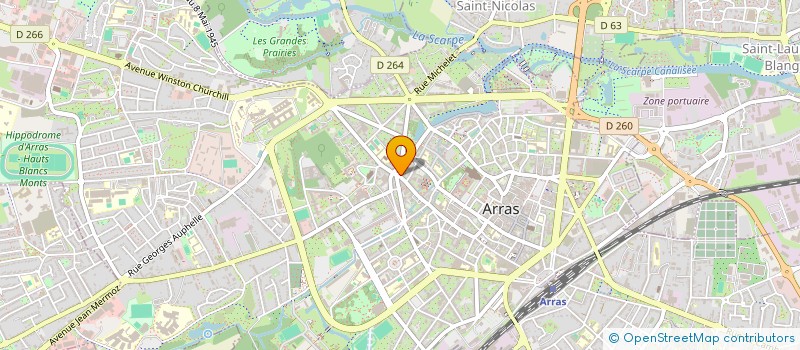 localisation de l'entreprise PUCHOIS à ARRAS