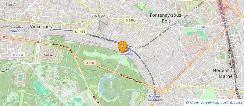 localisation de l'entreprise PUCK AND C° à FONTENAY-SOUS-BOIS